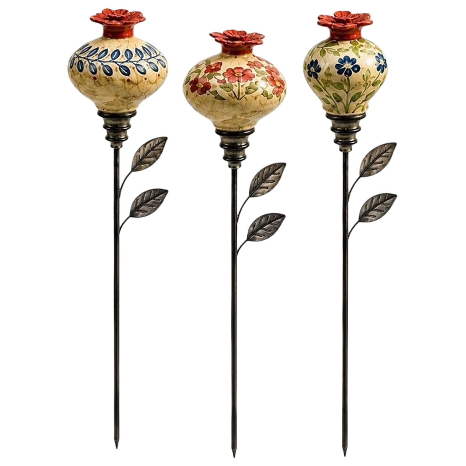 Vintage Keramik Kolibri Futterhaus, Blumen Nektar Vogel Deko