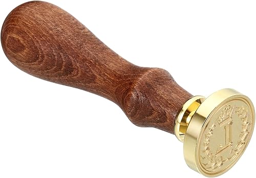 Miniatura 4 de PATIKIL Sello de cera del alfabeto L, sello de cera de sellado de letra inicial, clásico retro, cabeza de latón extraíble, mango de madera para