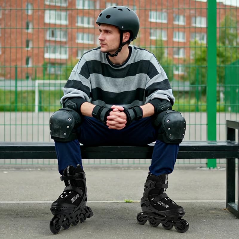Image of PAPAISON Adjustable Inline Skates for Kids and Adults with Full Light Up Wheels, Outdoor Roller Skates for Girls and Boys, Men and Women