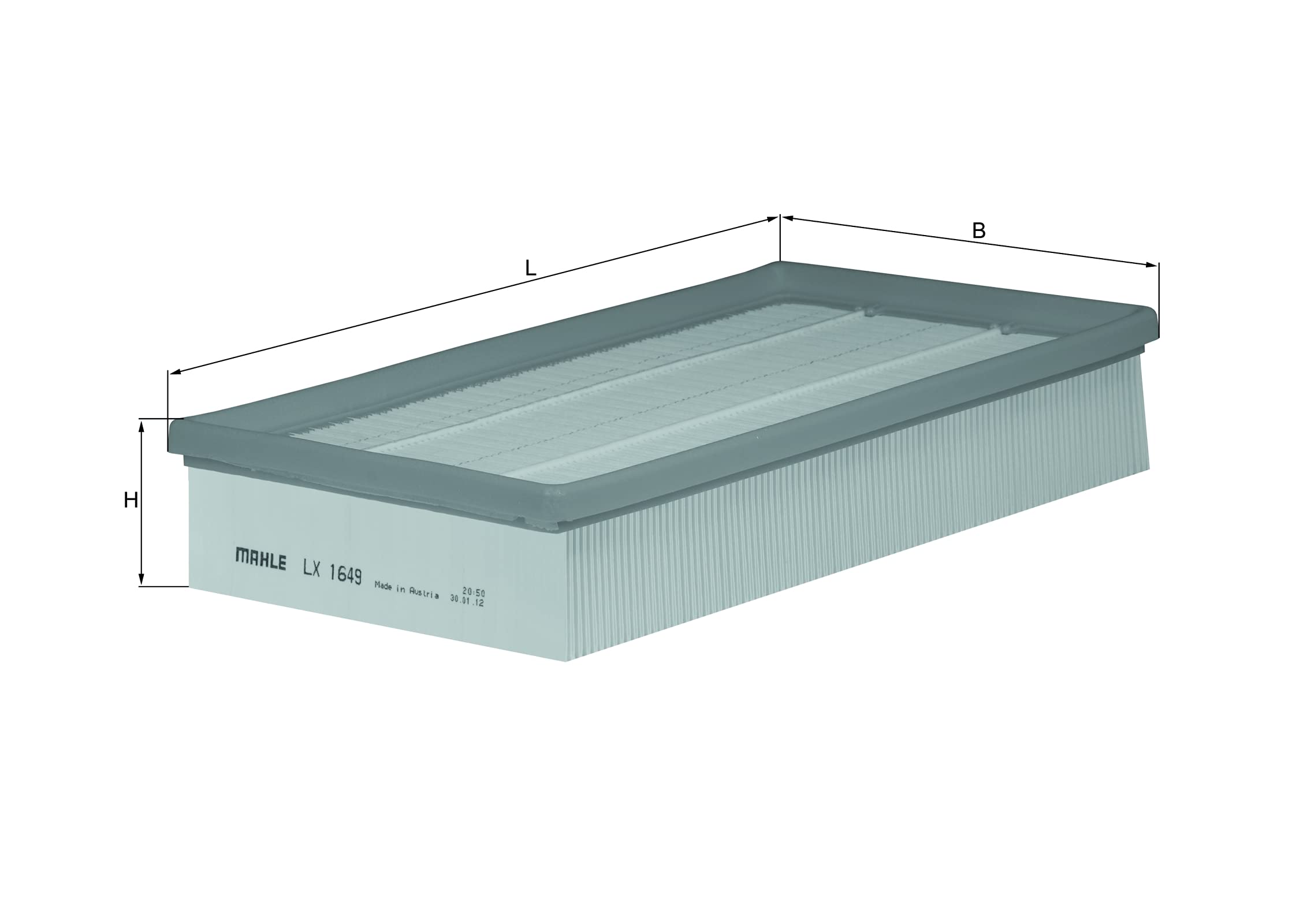 MAHLE Original LX 1649 Air Filter