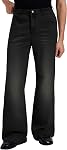 Susclude Hommes Bootcut Baggy Jeans Vieux argent Stretch Relaxed Fit Jeans Lightweight Wide Leg Vintage Stylish Casual Denim Pantalons