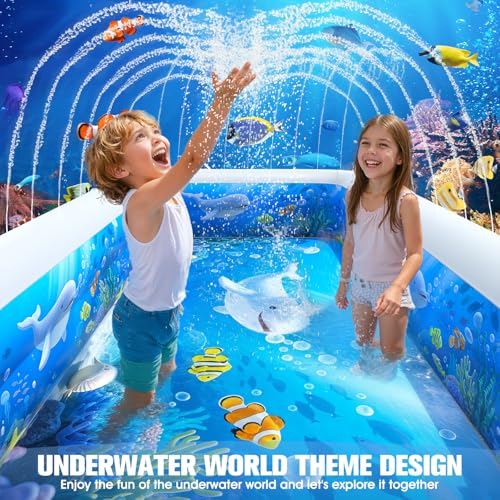 50% Off AixPool Inflatable Pool with Sprinkler for Kids - Image 4