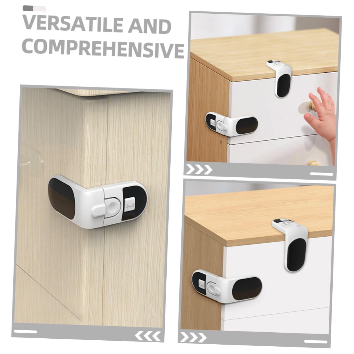 UPKOCH 20 Piezas Cerradura De Cajón Anti-Pellizco Cerraduras De Refrigerador Para Niños Cerraduras Para Cajones Gabinetes Gabinete Cerradura Infantil Cerradura De Seguridad Para