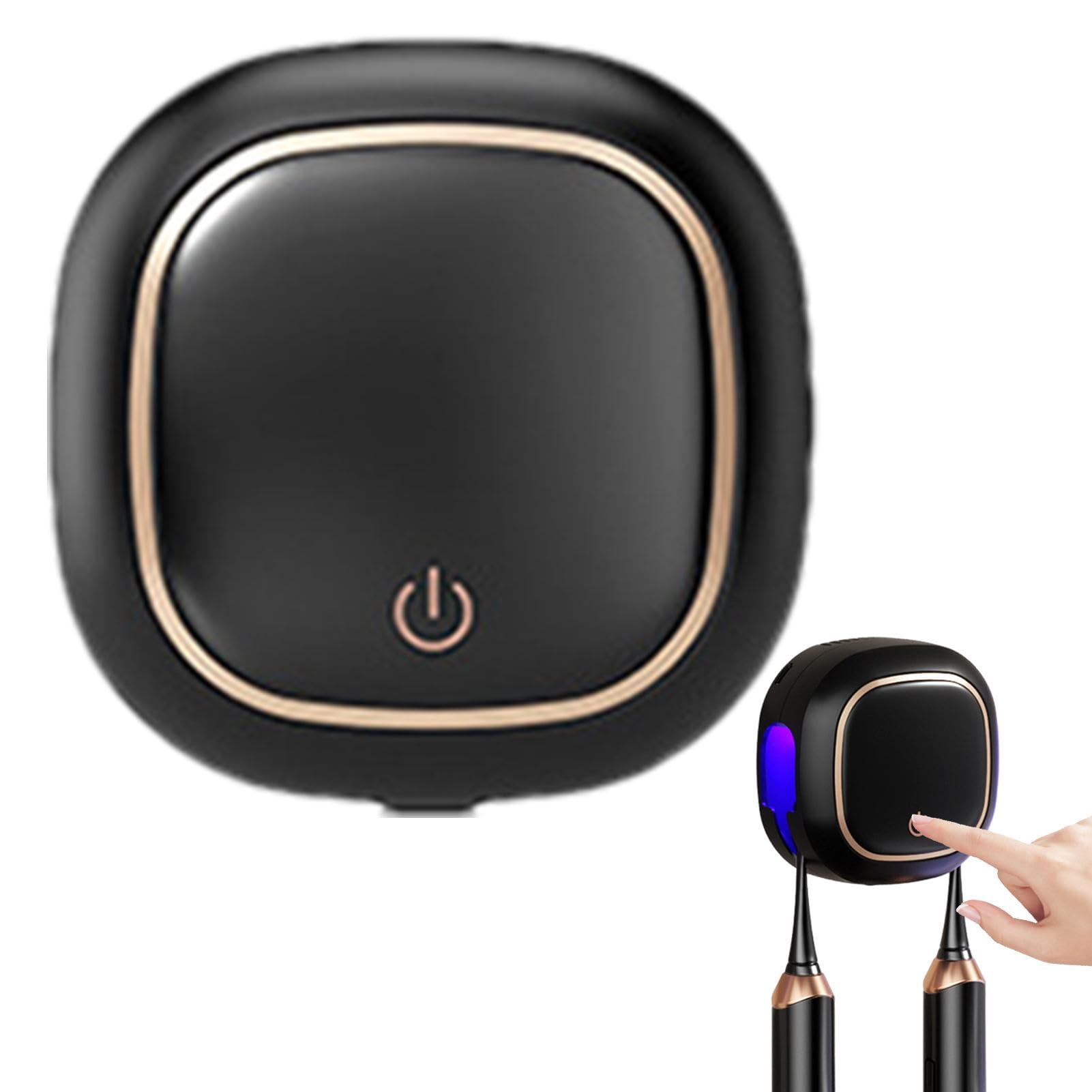 Sterilizzatore UV Per Spazzolino Da Denti - Ricaricabile, Da Parete Senza Foratura | 2 Scomparti