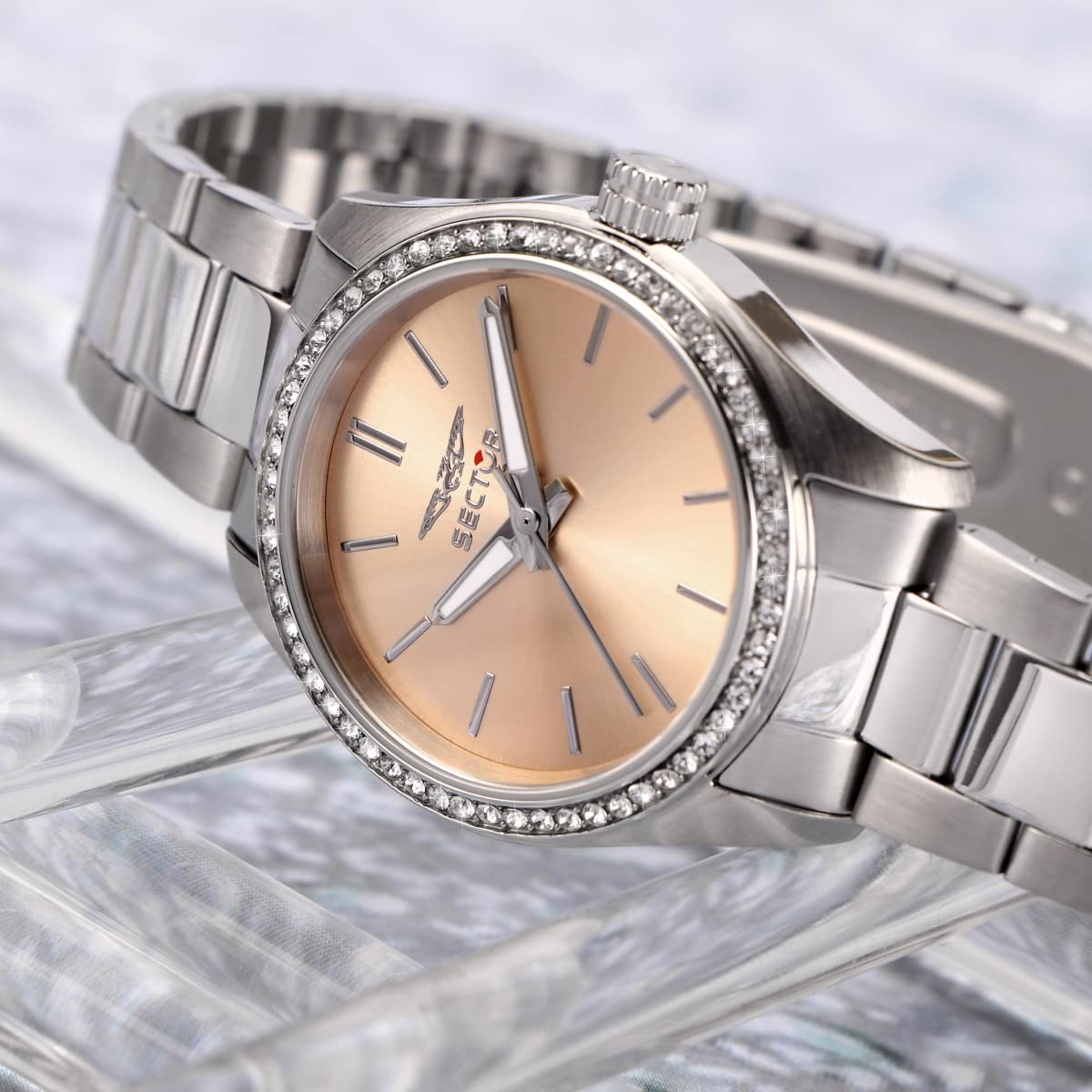 Sector No Limits Orologio da donna, Collezione 270, in Acciaio, Cristalli - R3253578505