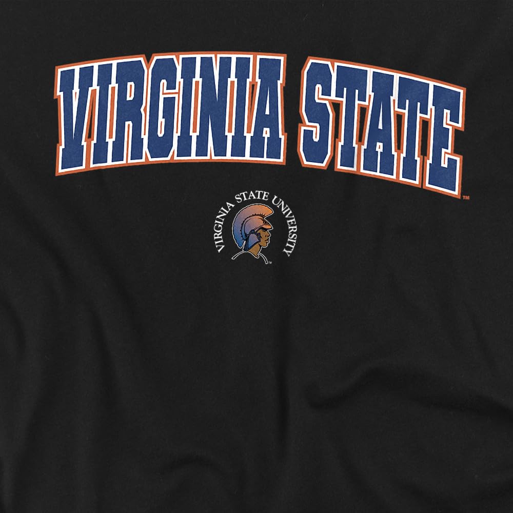 LOGOVISION Virginia State University Arch Logo Black Kids T Shirt (3) for Toddler Boys and Girls, Black