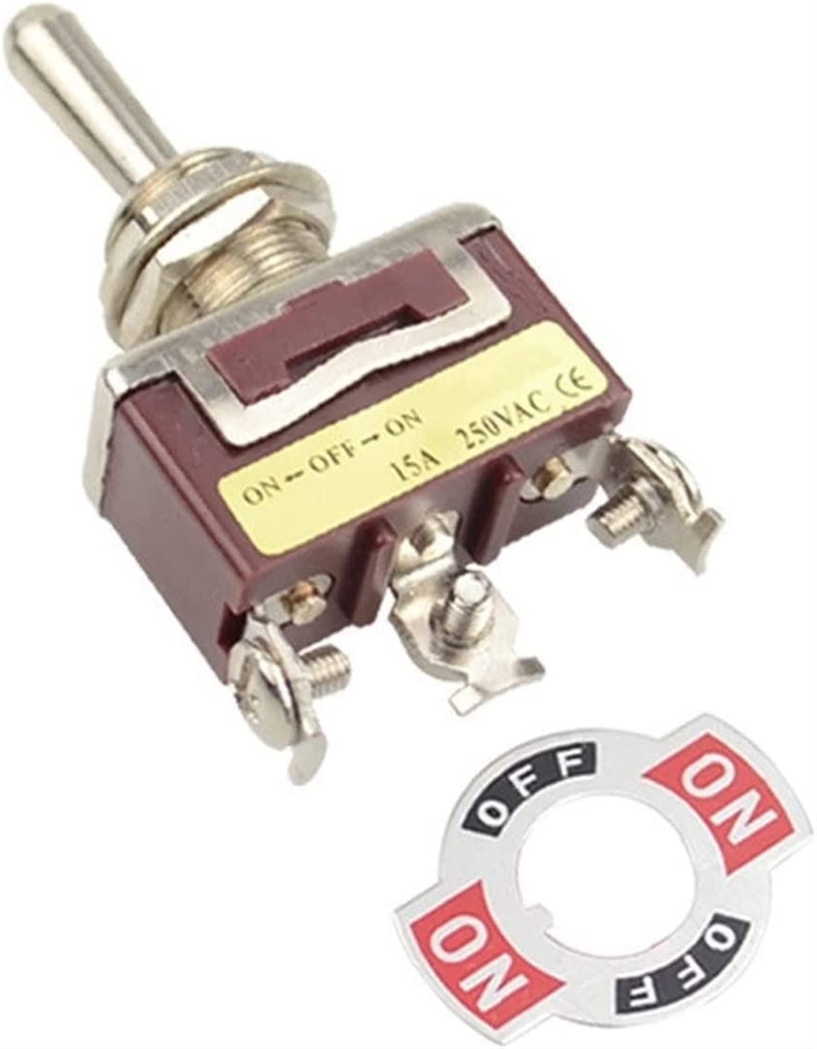 Interrupteur à bascule 12mm étanche à rappel automatique pour contrôle de précision
