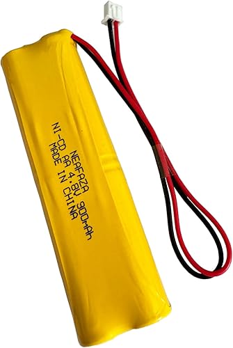 Miniatura 4 de D-AA650Bx4 Ni-CD 4.8V 900mAh Señal de salida Batería de iluminación de emergencia compatible con Unitech Dual-Lite 0120859 Ni-CD AA 650mAh E1021R
