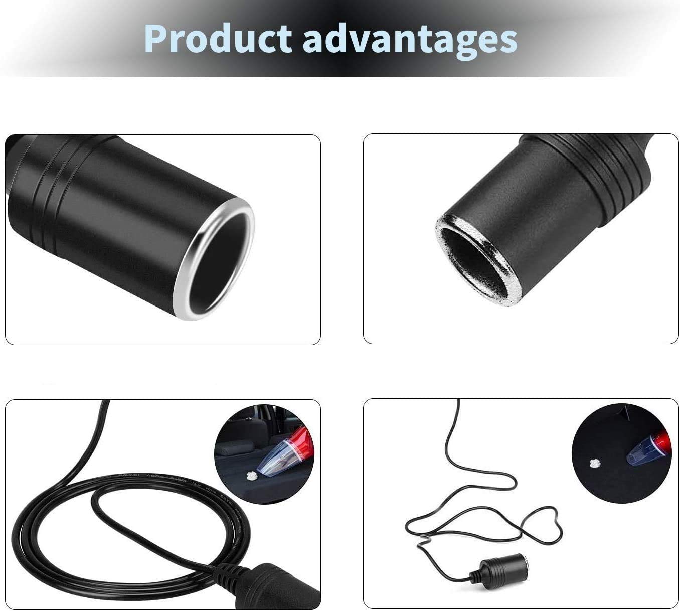 Car Power Inverters, Car Plug Adapter 240V 2A AC Mains to 12V DC Car Converter UK Plug Cigarette Lighter Household Socket Voltage Converter Power Adapter — view 5