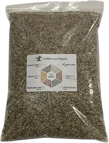 10 tazas de arena gruesa para árbol bonsái, cactus y suculentas, mezcla de suelo de plantas carnívoras