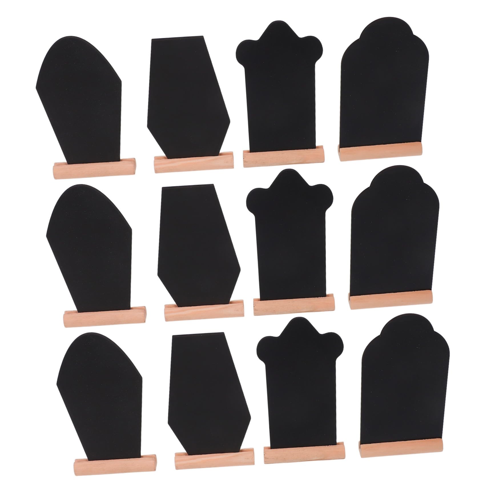 Mini Chalkboard Signs Coffin TOPBATHY : 16 ardoises de table double face - 8