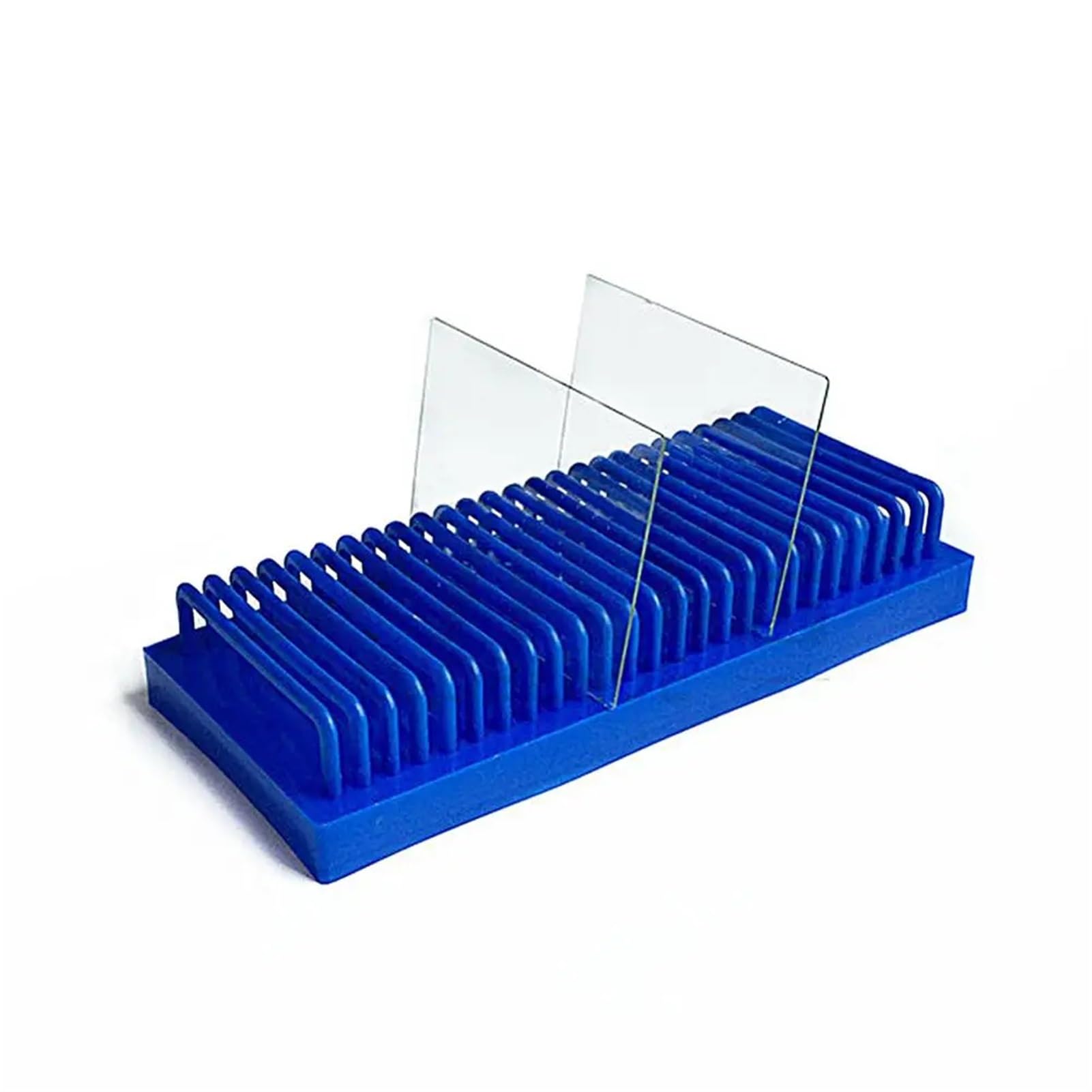 Rejilla Secado Placas De Vidrio Para Laboratorio: Plástico PP, 10 O 25 Placas, Triangular/Rectangular Para Electroforesis