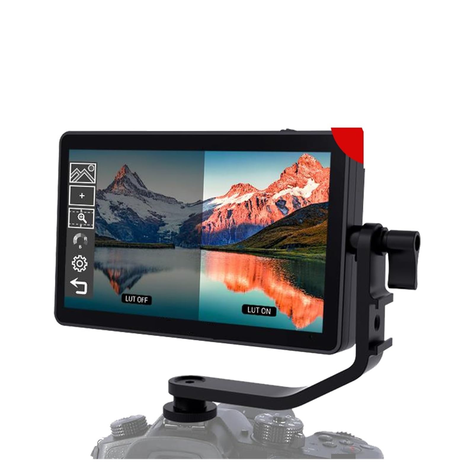 Moniteur de caméra, F6 Plus V2 6 pouces 3D LUT écran tactile DSLR caméra moniteur de terrain IPS FHD 1920x1080 prise en charge 4K bras inclinable