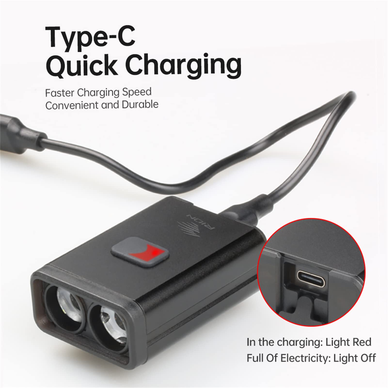2 in 1 Faro per Bici da Bicicletta Fanale Posteriore Luci per Bicicletta Anteriore E Posteriore LED Flash USB Luce per Casco Lampada Lanterna Accessori