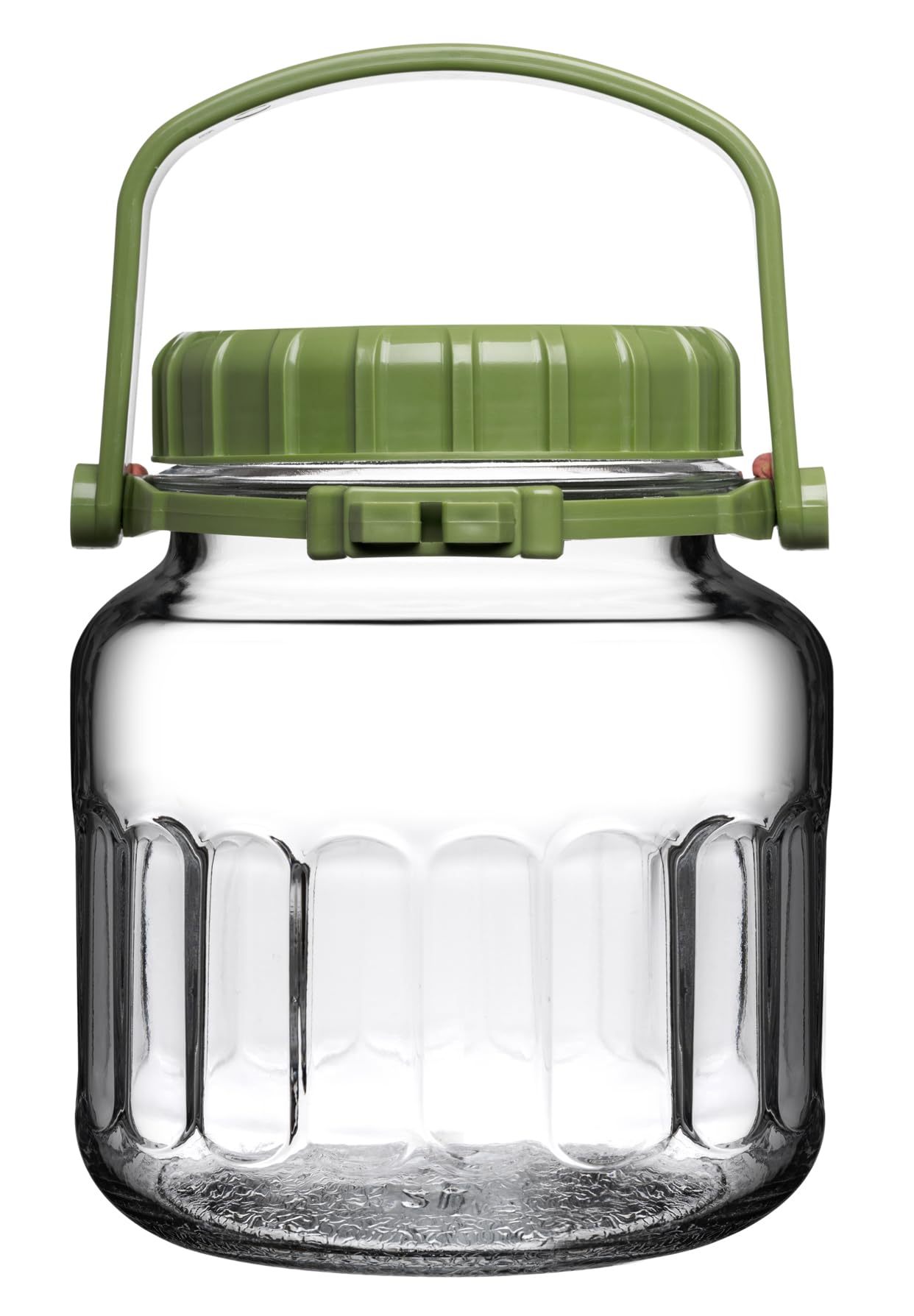 Queensway Home & Dining Clear Glass Food Jar Preserve Airtight Container Storage Lid 3L 4L 5L (2, 2 Litres)