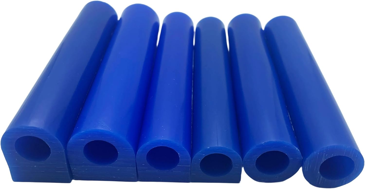 6PCS Blue Ring Carving Wax Tubes for Jewelry Making Casting Mold Molding Lost Wax Casting, Ring Design, Engraving & Custom Jewelry Craft