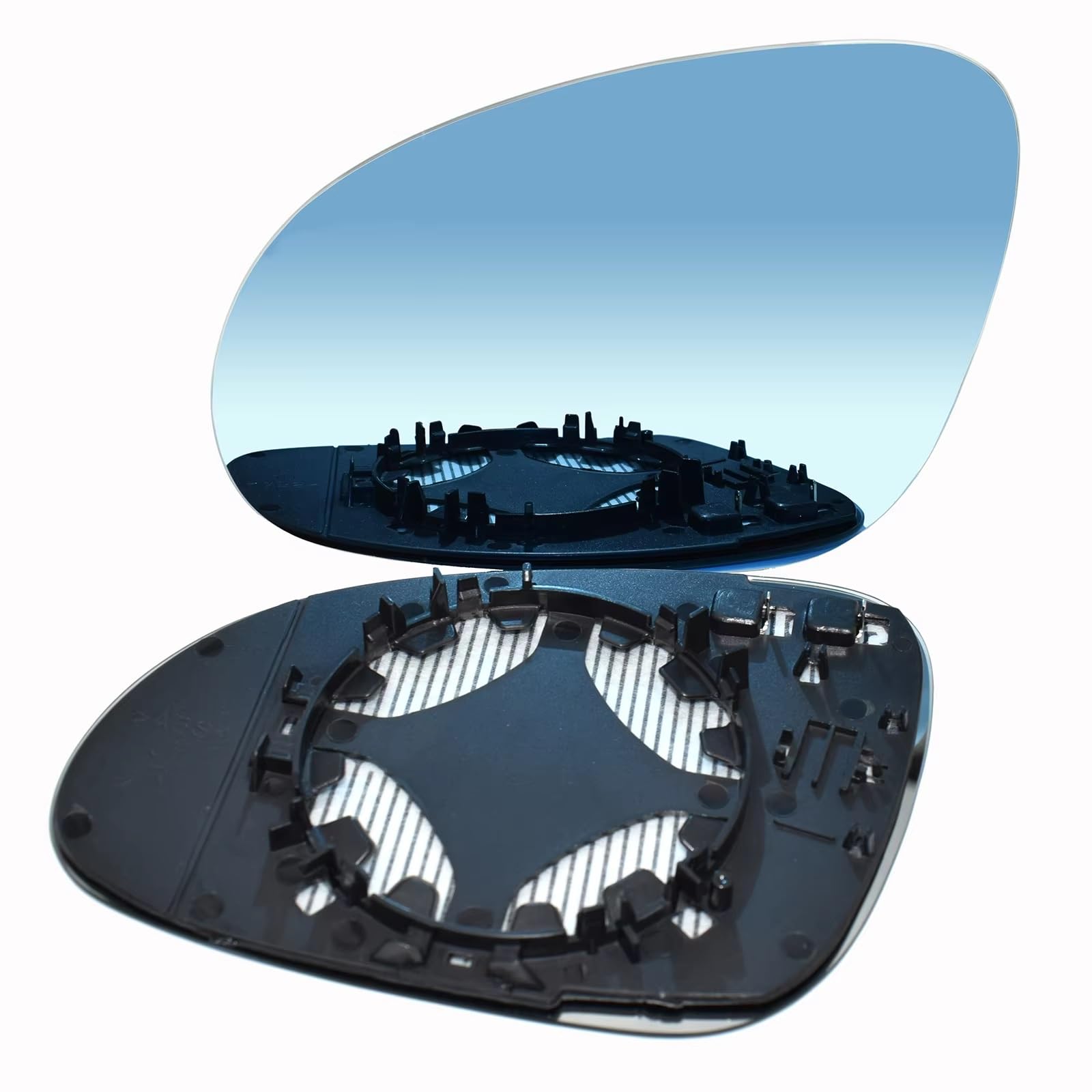 Cristal Espejo Retrovisor Calefactable Compatible Con EOS 2007-2008 Para Rabbit R32 2006-2009 Para Passat B6 2005-2009 Reemplazo Lente Espejo Retrovisor Lateral Calefactable Cristal Azul