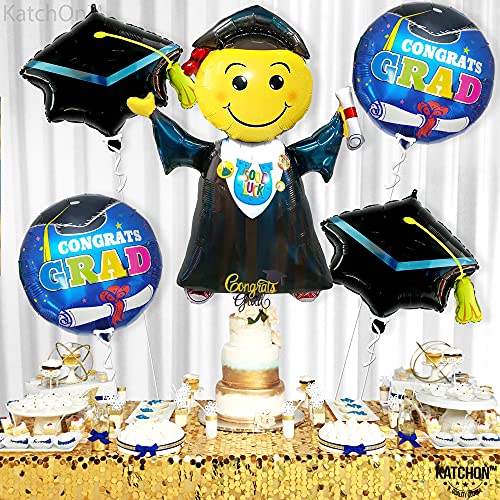Image of KatchOn, Jumping Graduation Balloons 2026 - Large, 40 Inch | Congrats Grad Balloon | Kindergarten Graduation Decorations 2026 | Preschool Graduation Party Decorations, Congrats Graduation Decorations