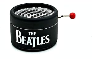 The Beatles 'I Want To Hold Your Hand' Wooden Music Box Hand Crank Music Mechanism