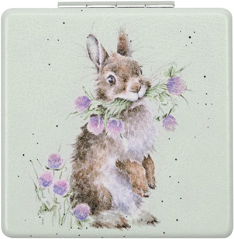 Wrendale Designs - 'Head Clover Heels' rabbit Compact Mirror