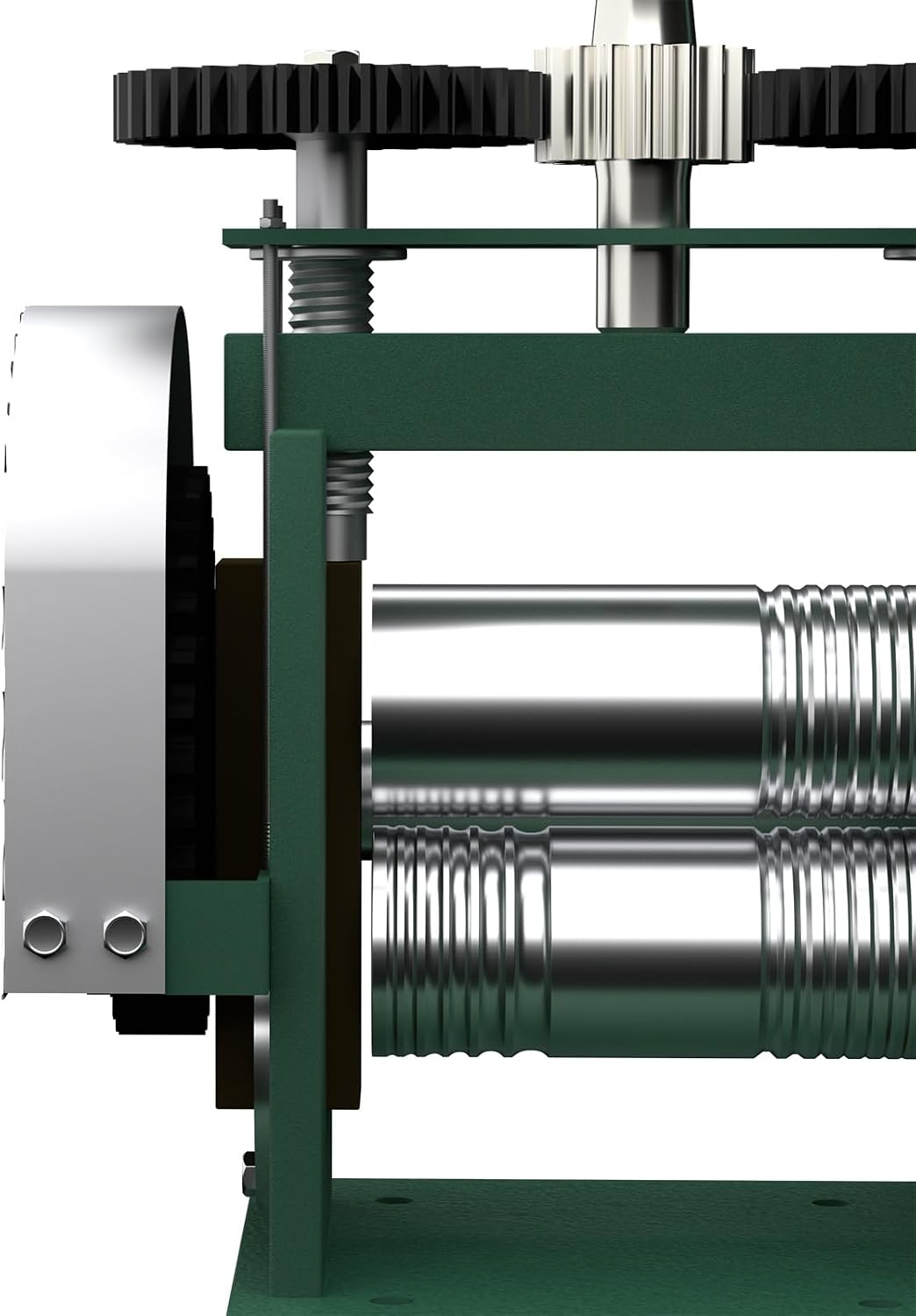 Jewelry Rolling Mill Machine, Gold Making Tool Press Manual Flat Metal Sheet Roller Combination Rolling Mill Flatten Machine for Gold/Silver/Copper, 3-in-1 Rollers Sheet,Square Wire & Semicircle