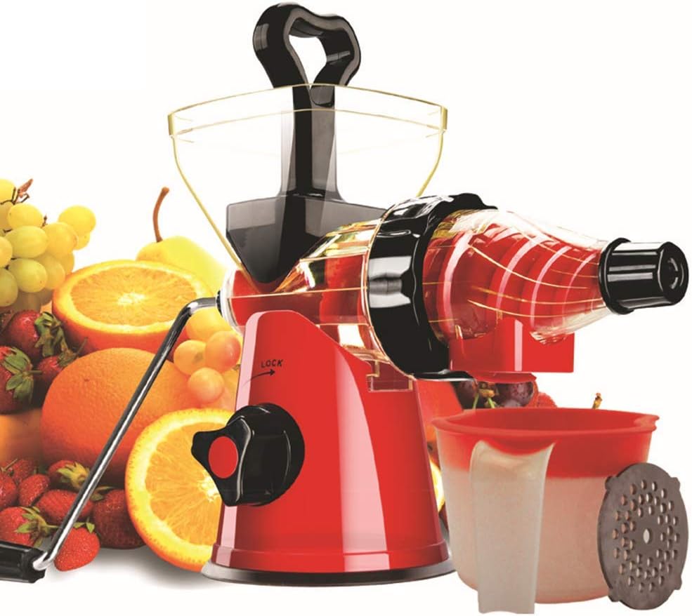 Amazon｜ジューサー、ジューサーマシン、静かなモーターを備えた低速咀嚼ジューサー、安全ロック、予約機能、掃除が簡単、複数の高栄養ジュースの