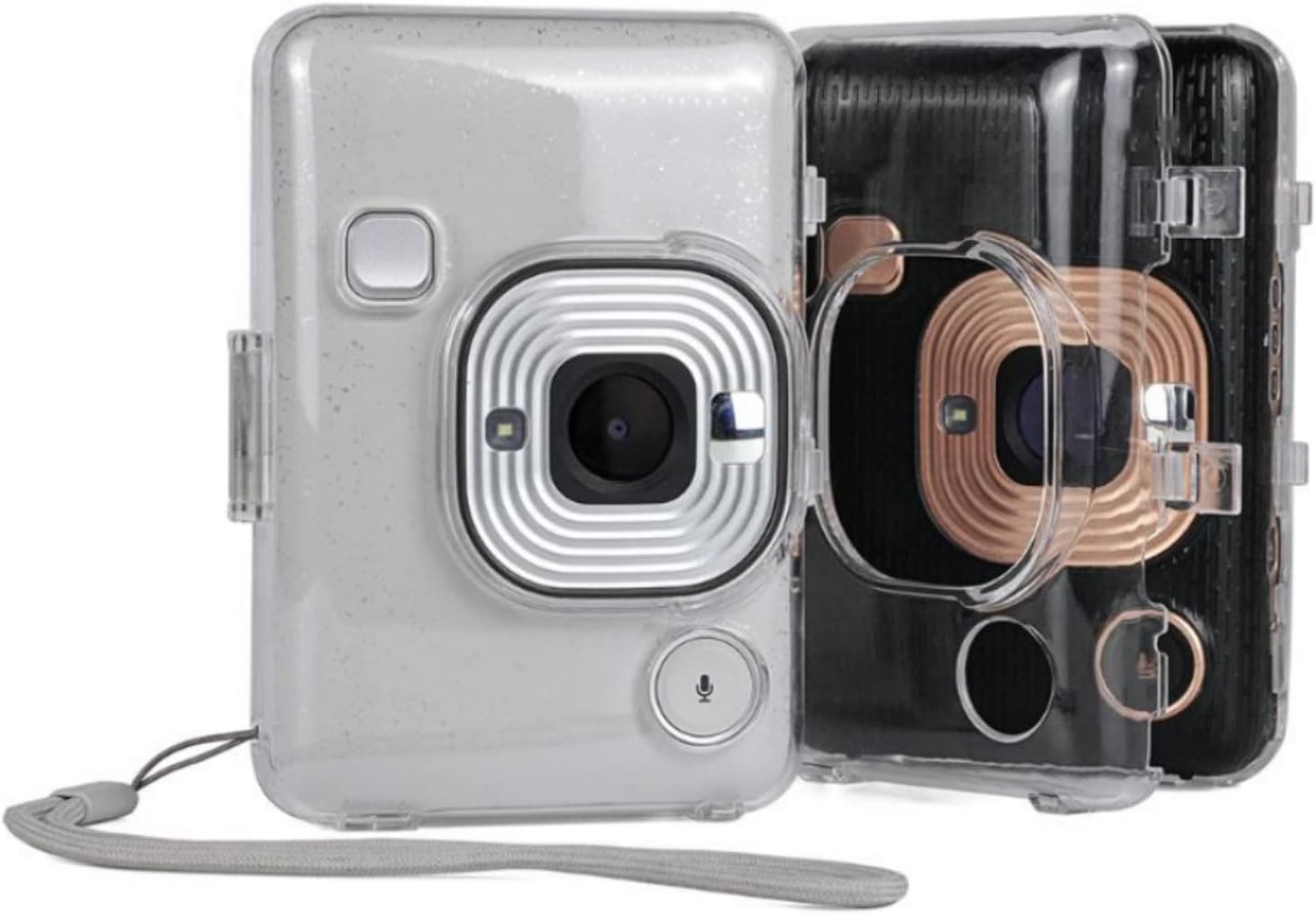 SKEIDO Transparent Crystal PVC Protective Case Protector Shell Cover Camera Bag for Fujifilm Mini Liplay Cameras Accessories Kit