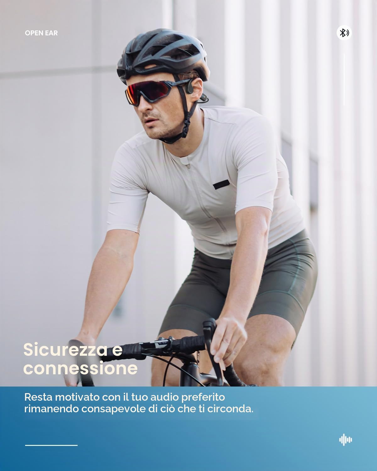 Guudsoud Cuffie da nuoto a conduzione ossea - Bluetooth 5.3 IP68 impermeabile con 32 GB di memoria MP3, auricolari sportivi senza fili Open Ear per la corsa e il ciclismo