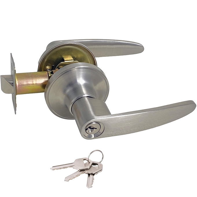 IUYPKQ卧室门锁 - 不锈钢室内门把手带锁