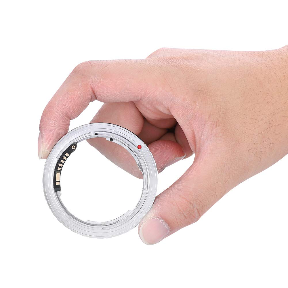 EBTOOLS Adaptador de Lente de Cámara PK-EOS con Contacto Eléctrico para Lente Pentax K para Cámaras Canon EOS, Accesorios para Lentes de Cámara