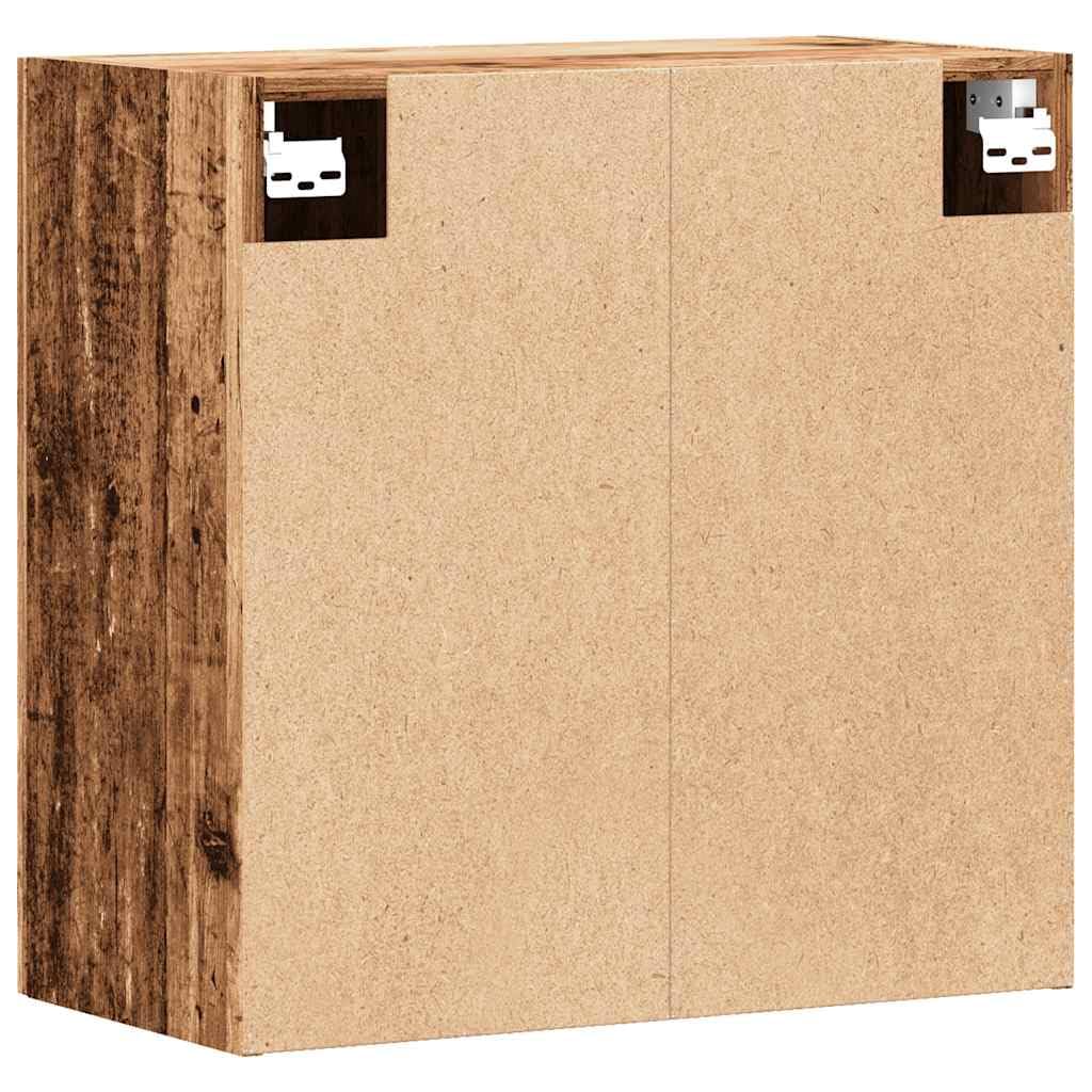 vidaXL Armario Pared Madera ingeniería Envejecida 60x31x60 cm, Armario montado en la Pared, Armario de Almacenamiento, Armario de Pared Colgante