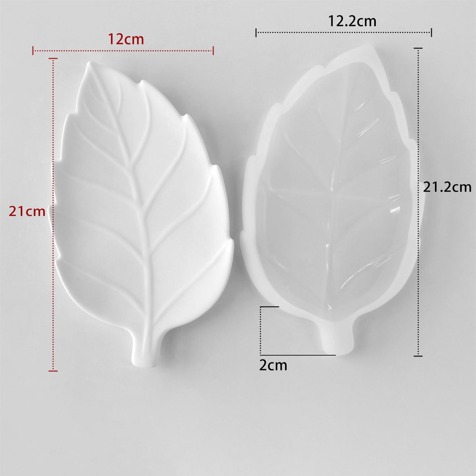8 stampi in silicone flessibili per resina e vassoi decorativi in silicone