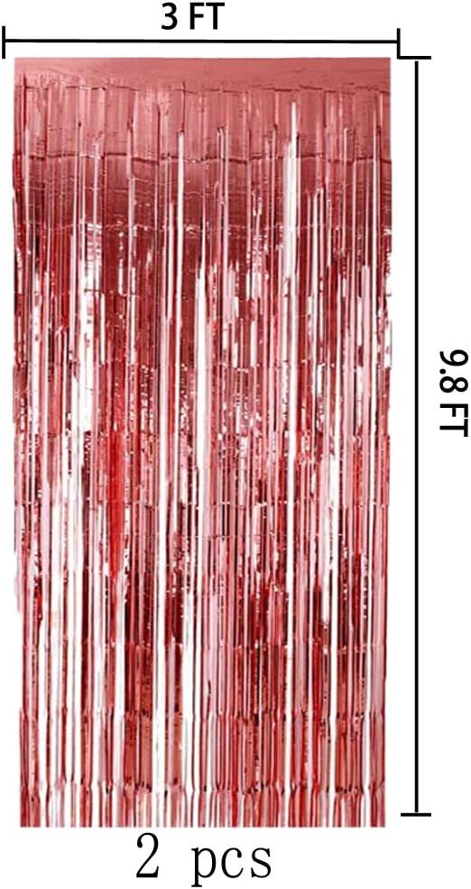 Sweet 19th Birthday Decorations Party Supplies,Rose Gold Number 19 Balloons,19th Mylar Balloons Rose Gold Foil Fringe Curtains Photo Backdrop Great 19th Birthday for Girls,Women,Men - Image 4