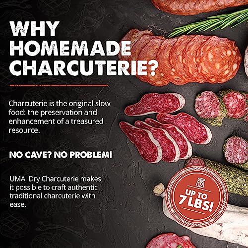 Umai Dry Charcuterie Dry Curing Kit | Dry Curing Meat Kit For Refrigerator | Simple At Home Method | Kit Includes 5 Umai Dry Bags Sized For Smaller Charcuterie Cuts, Instacure #2, And Juniper Berries #TOP3