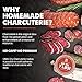 UMAi Dry Charcuterie Kit, Dry Curing Meat Kit Incl. 3 Large & 2 Small Dry Age Bags for Meat, Instacure #2 & Juniper Berries, Create Gourmet Charcuterie Boards in Your Refrigerator Over 1-6 Months