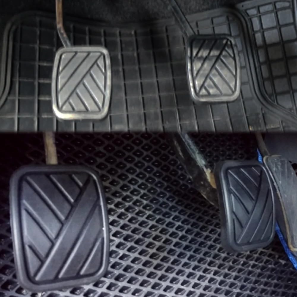 Cenei Pastiglie Pedale Freno Frizione per Fiat Sedici, Gomma Copertura Copripedali Pedali Auto Rivestimento Coperture 2 Pezzi