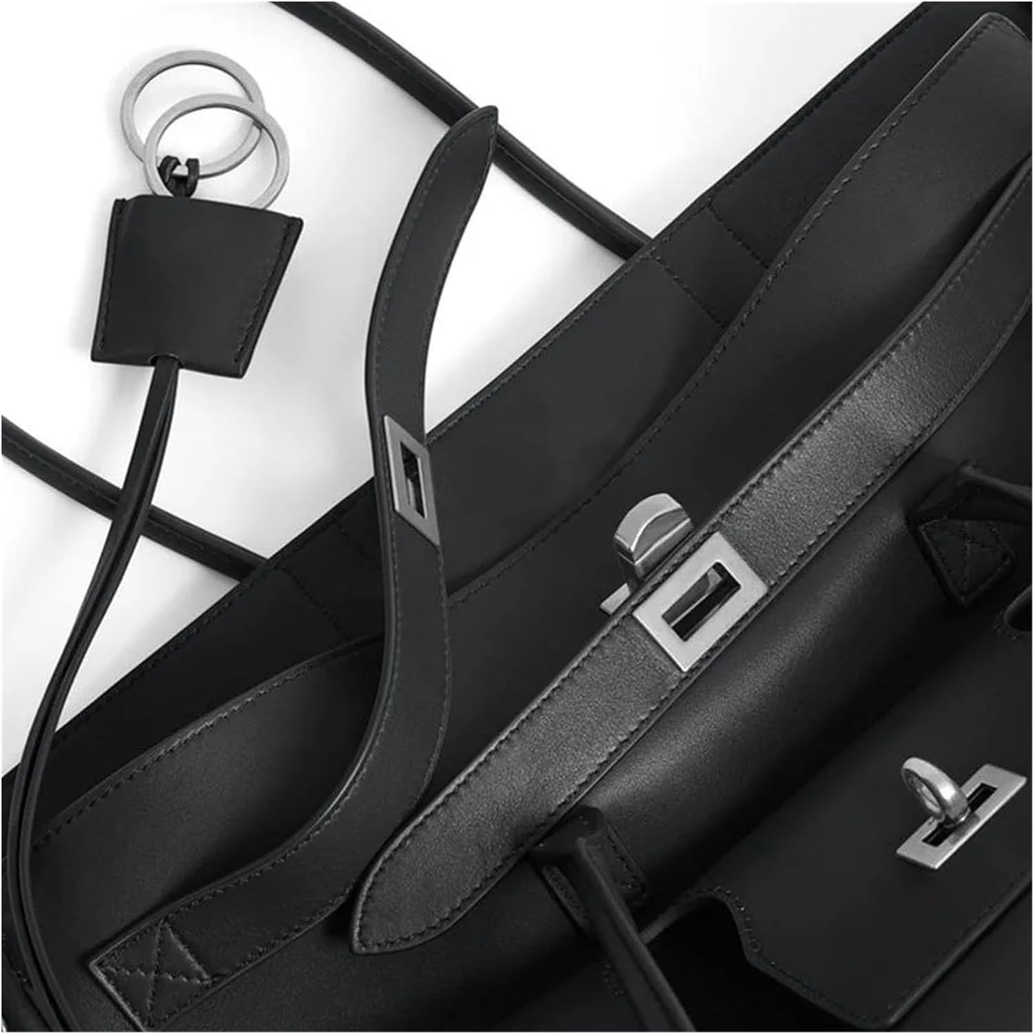 Compatible For Women's Bag Fashion Simple Handbag Large Capacity Commuter Shoulder Tote - Image 4