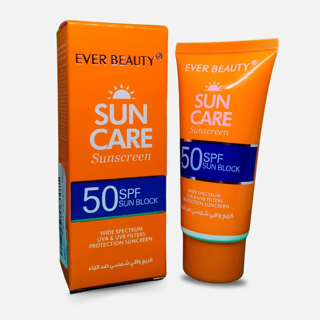 EVER BEAUTY SUN CARE SUNSCREEN, UVA & UVB FILTER PROTECTION, WATERPROOF LONG LAST 24 HOURS