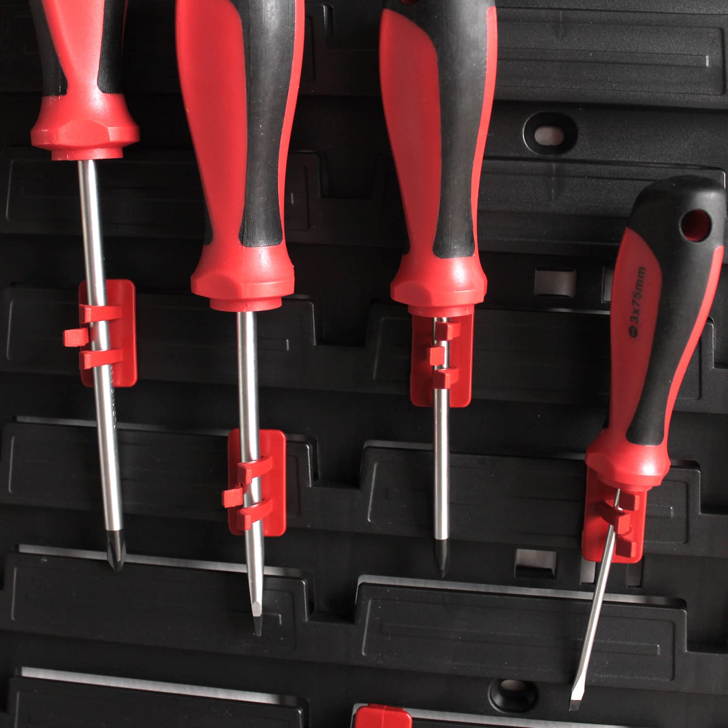 IMJ-Global Pannello porta attrezzi portautensili organizza da lavoro officina garage minuteria Set Supporti Ganci per attrezzi da parete muro (MIX1 116x78CM)