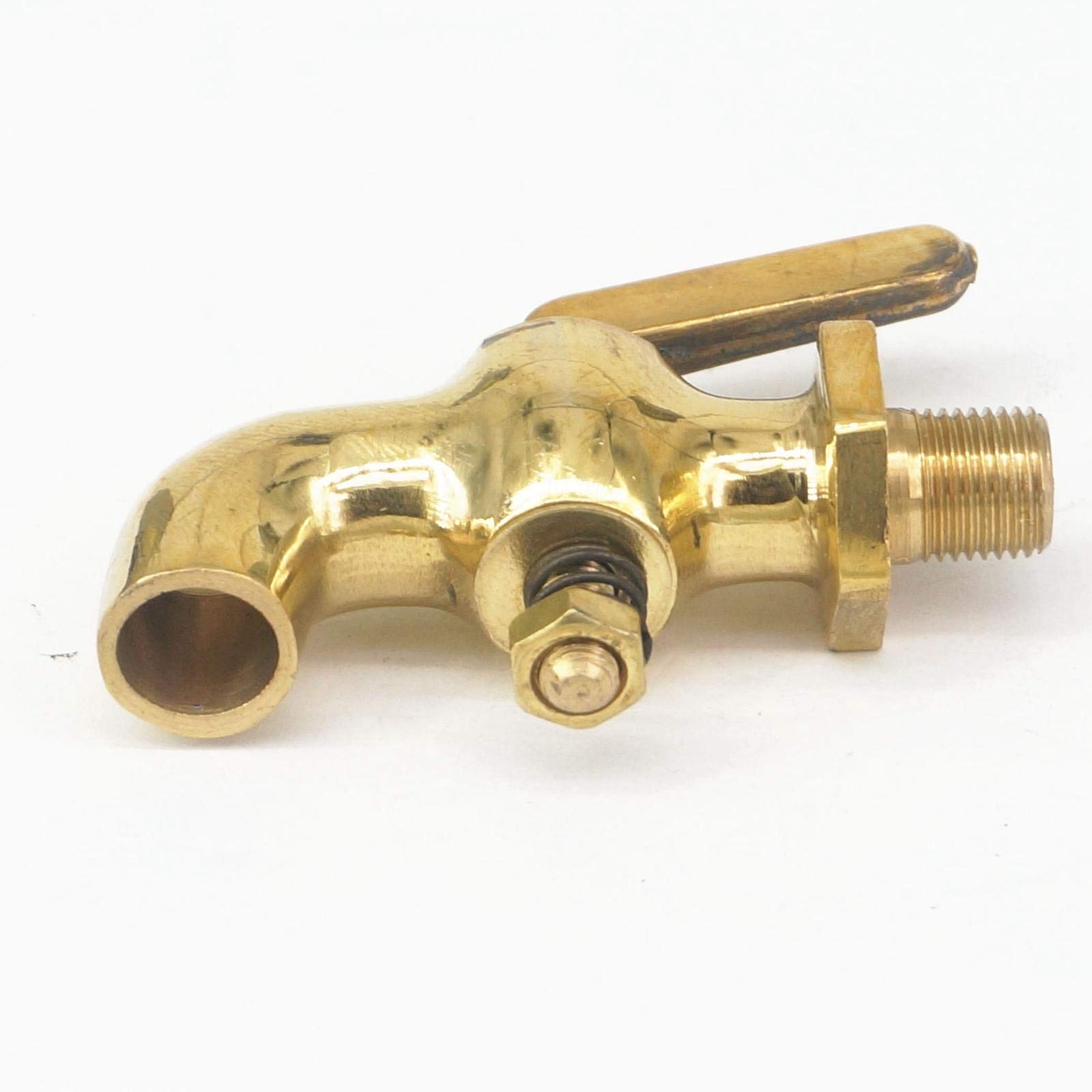 Robinet En Laiton à Filetage Mâle Avec Poignée Bronze - Parfait Pour Le Contrôle Du Débit D'eau En Plomberie Industrielle Et Hydraulique (tailles 1/8" à 3/4") - 4
