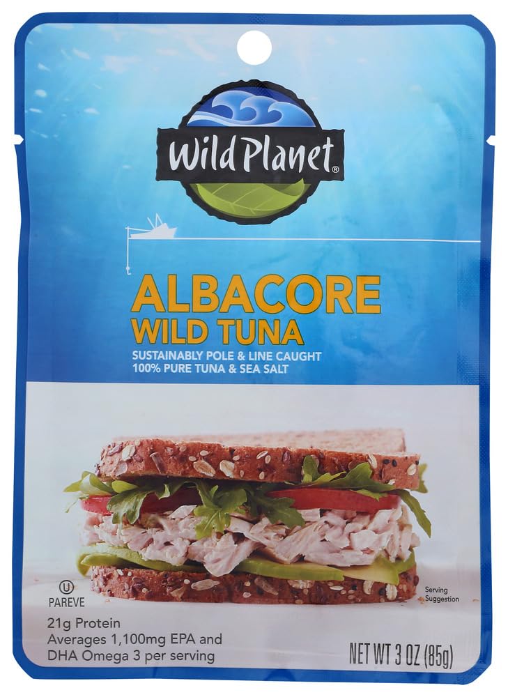 Wild Planet Albacore Tuna - Pouch Pack, 3 Ounce - 12 per case