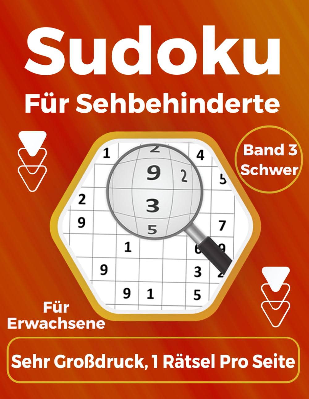 Sudoku für Sehbehinderte: Für Erwachsene und Senioren in großer Schrift 1 Rätsel pro Seite mit Lösungen