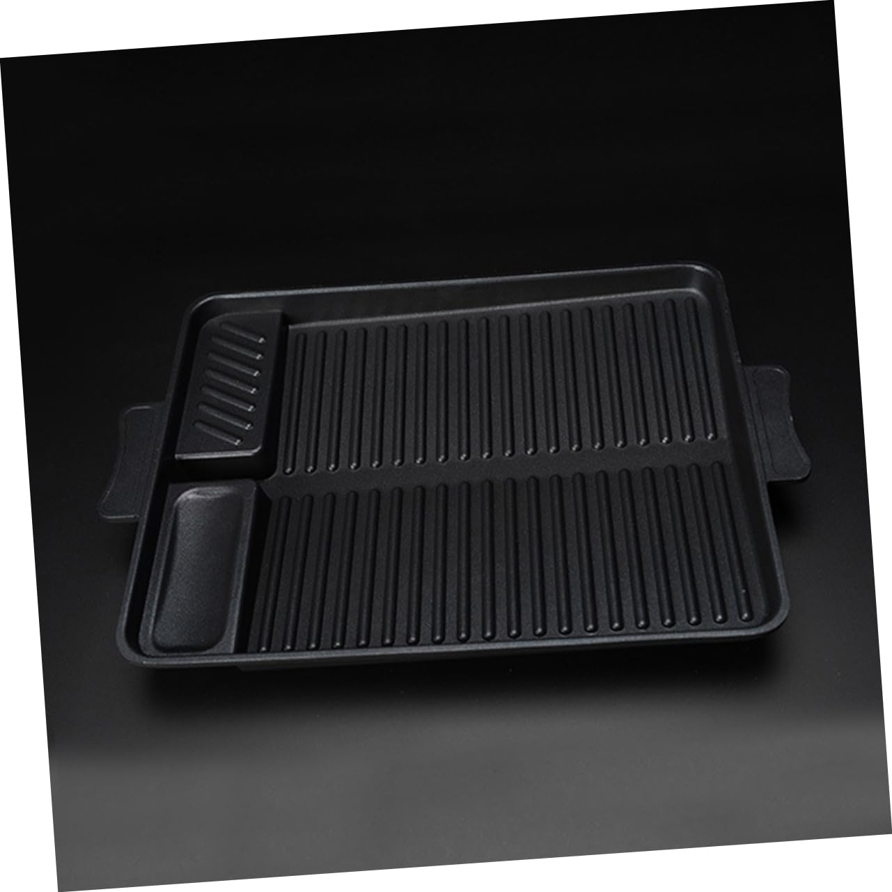 UKCOCO Sartén para Asar Rectangular De Herramienta para Barbacoa Al Aire para Asados Caseros Revestimiento Antiadherente Tipo Mármol