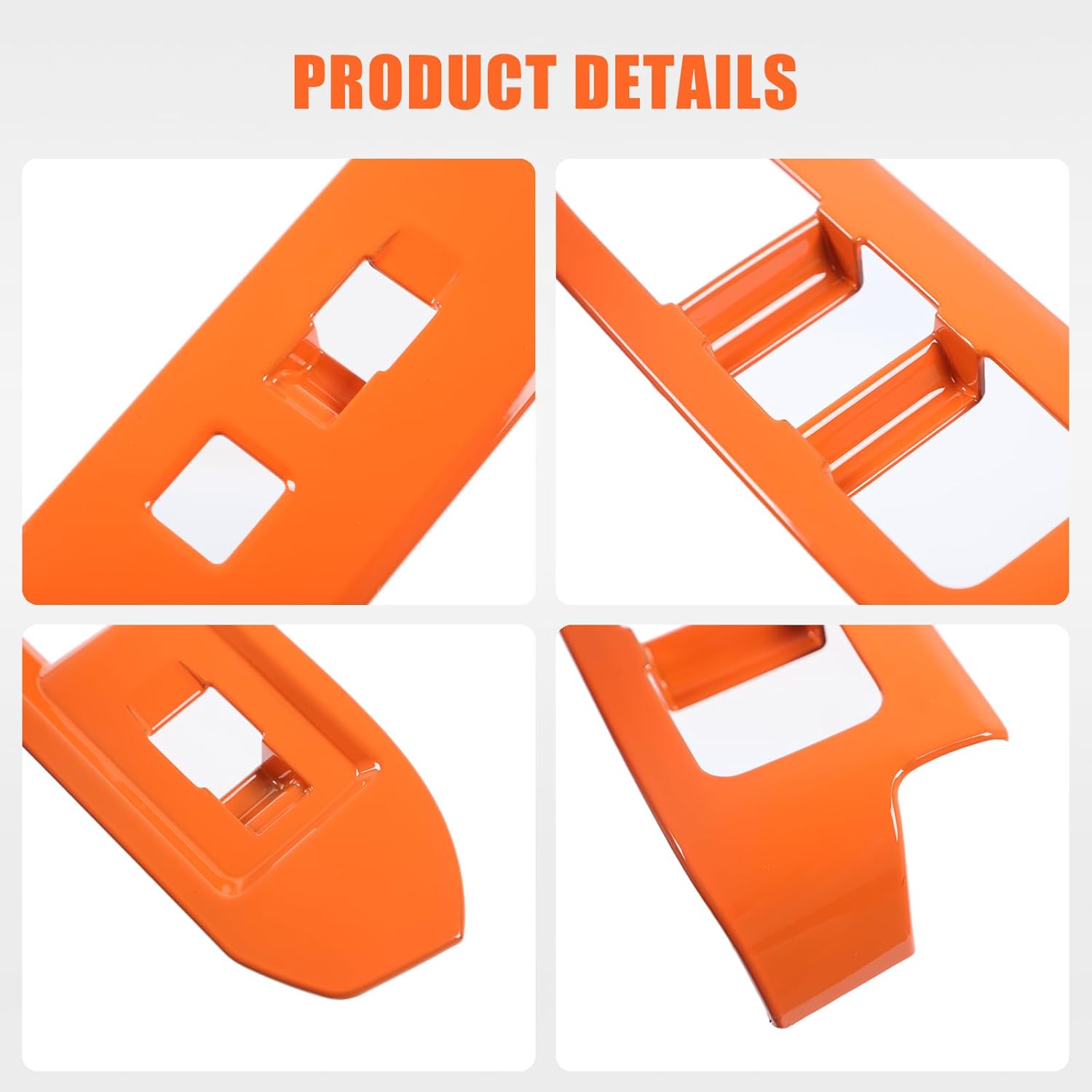 TOYCIDFG Window Control Switch Button Panel Cover Trim Compatible with Toyota Tacoma 2024 2025, Car Interior Decoration Accessories (Orange)