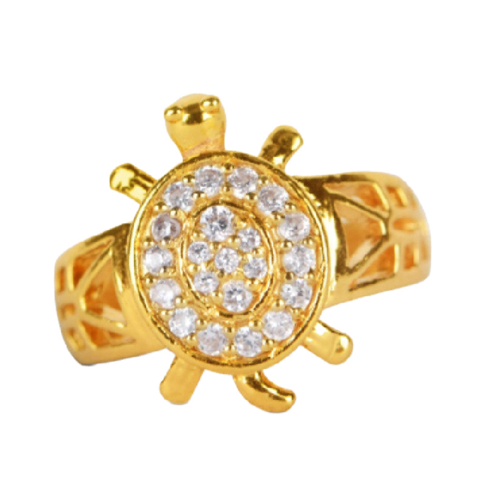 Mens/Womens Meru Ring Adjustable Tortoise for Good Luck, Kachua and Prosperity (Golden) (B08955788F) Amazon Price History, Amazon Price Tracker