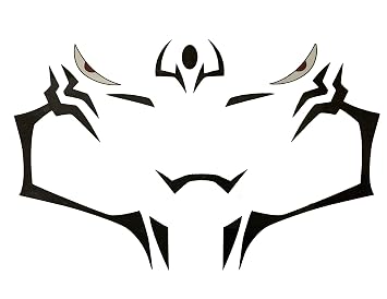 2 PCS Temporary Face Tattoo Sticker Yuji Itadori Ryomen Sukuna Cosplay Anime Prop Accessories Toge Inumaki