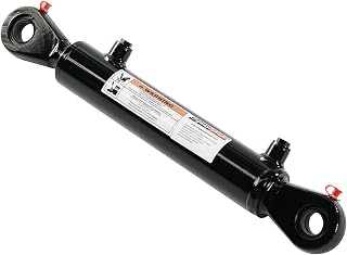 KINGWAY Double Acting Swivel Eye Hydraulic Cylinder 2" Bore x 8" Stroke - 3500 PSI, 5300 lbs Load, SAE#6 Ports, 0.75" Pins