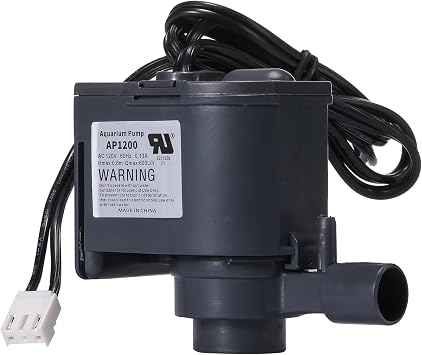 AC 120V AP1200 Commercial Large Flowing Water Ice Machine Water Pump Small Circulating Submersible Pump For HZB-30F,HZB-38F,HZB-32,HZB-45,HZB-65,HZB-90,HZB-120,HZB-160 Ice Maker 60Hz 0.13A Hmax:0.8m