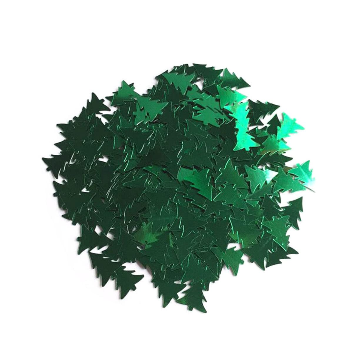 świąteczna świecąca girlanda, Delight 2 szt. Wesołych Świąt konfetti Świąteczny projekt Konfetti bożonarodzeniowe z brokatem(Greenx3pcs,Mediumx2pcs)
