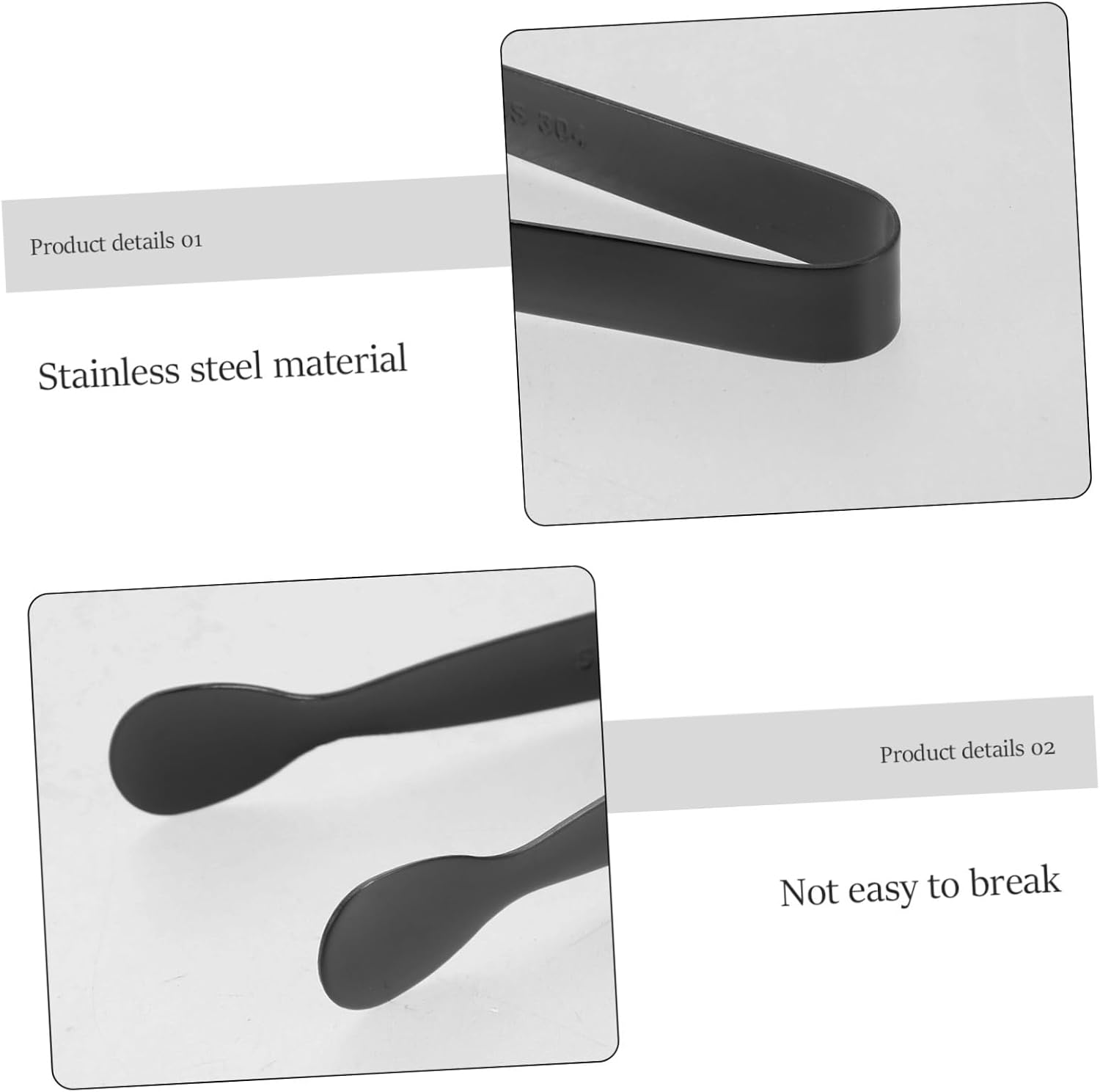 BESPORTBLE 5pcs Mini Stainless Steel Ice Cube Tongs Small Sugar Cube Clips for Coffee Bar Wedding Serving Snacks Appetizers Elegant Design